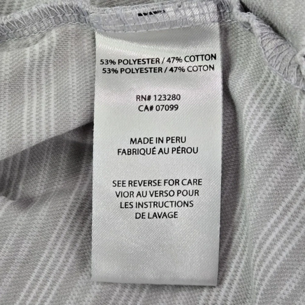 Travismathew‎ Men Polo L Gray Logo Embroidery Striped Short Sleeve